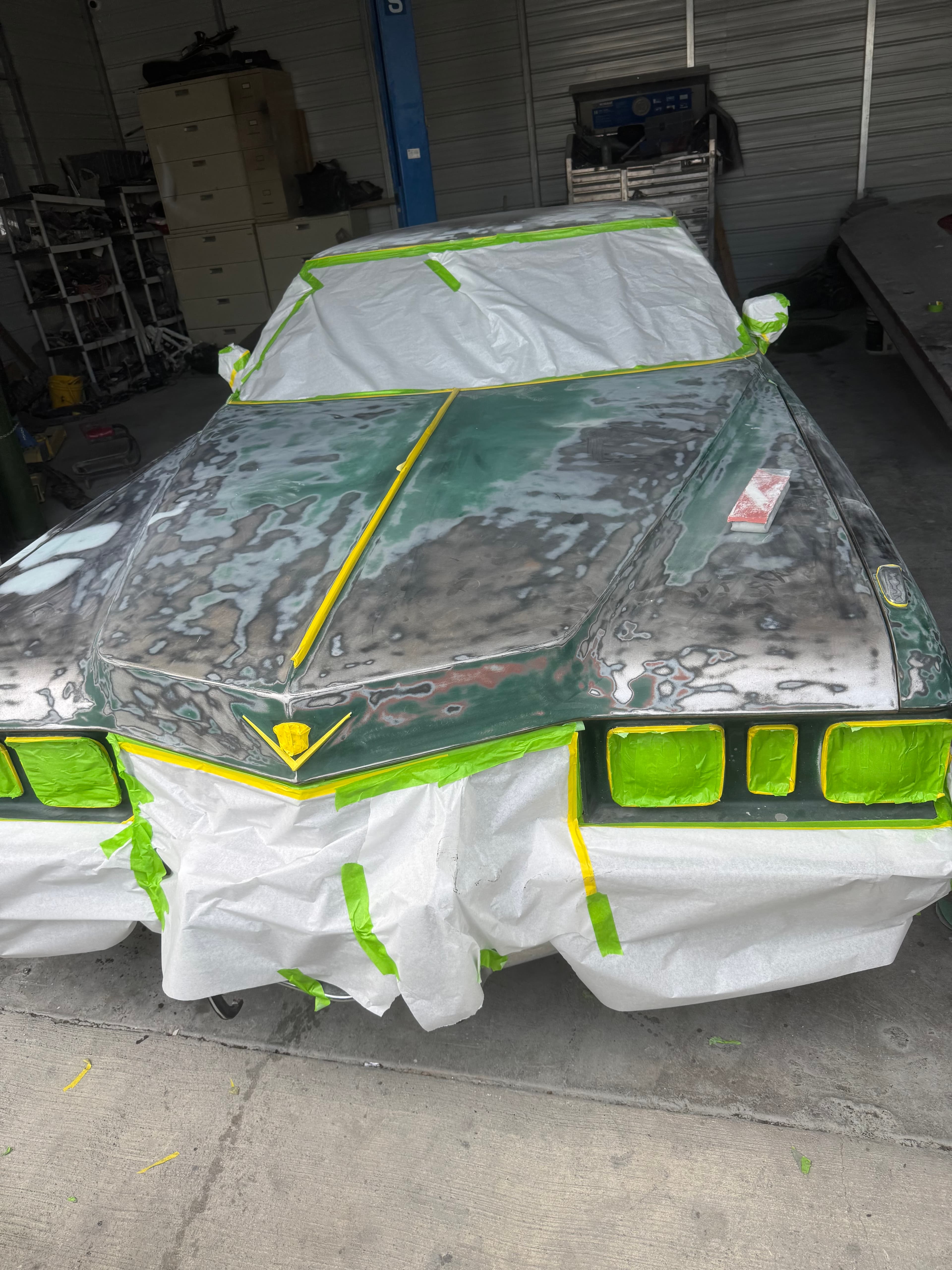 Classic vehicle restoration in progress at 1st Place Auto Collision Hayward